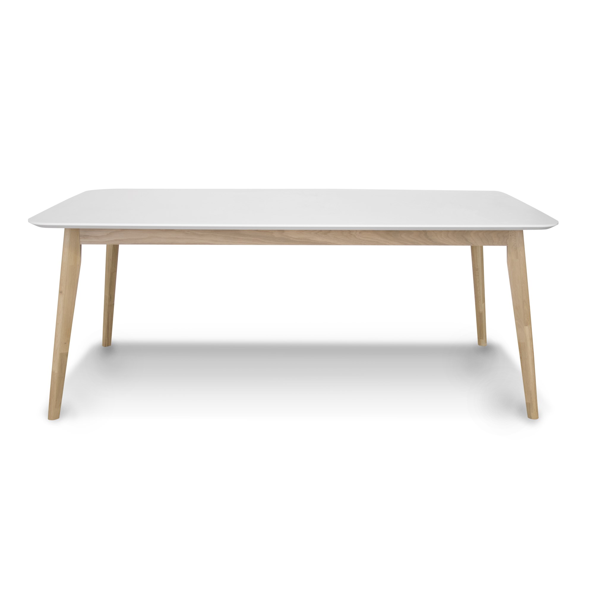 Varberg Spisebord, Hvid M. Egetræsstel
