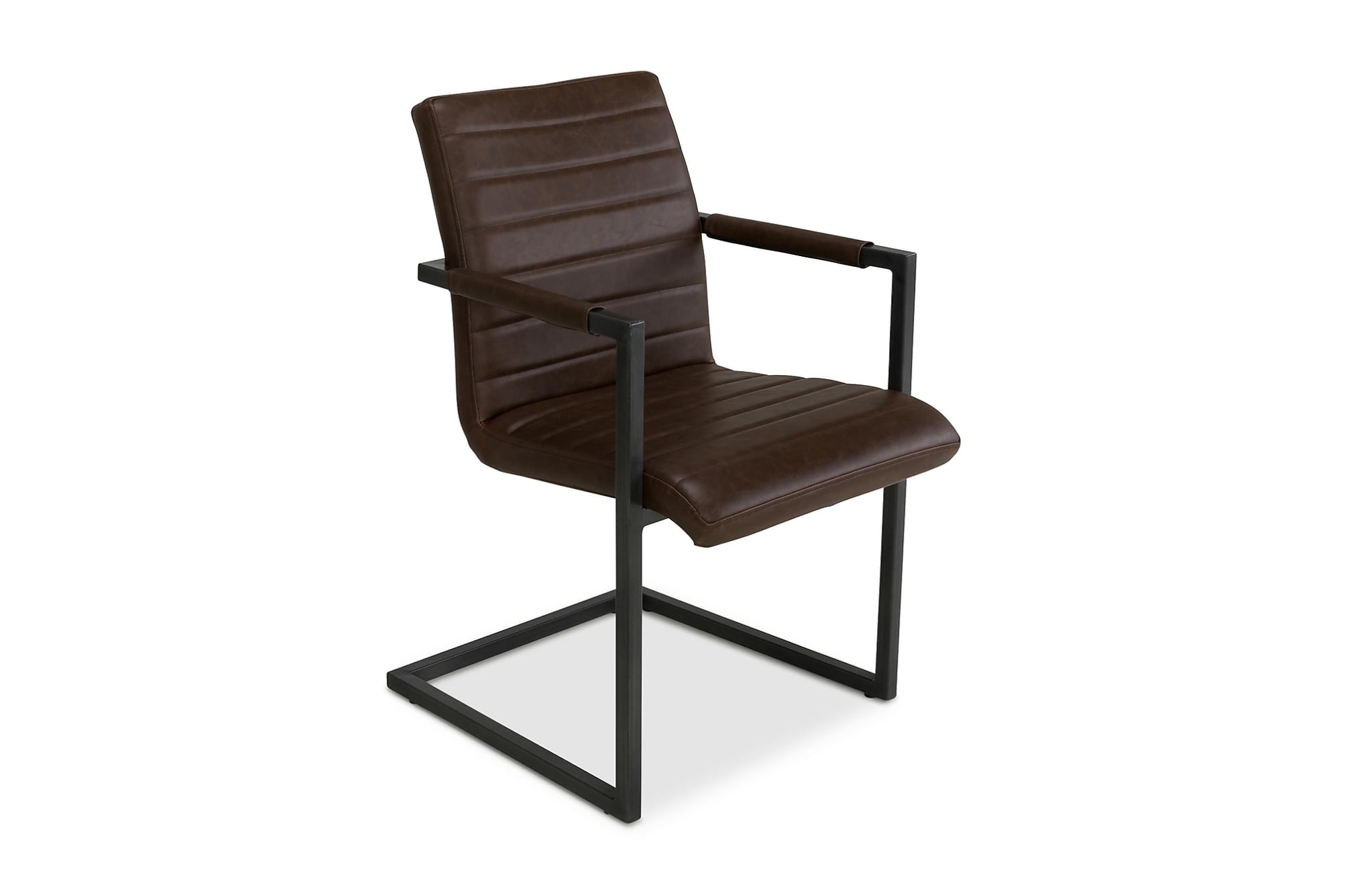 House Spisebordsstol, Mørkebrun Kunstlæder
